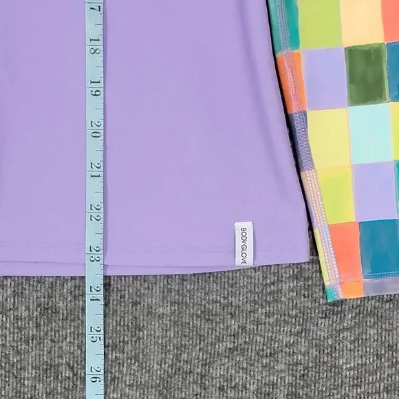 Body Glove Rashguard Womens XS Lilac Multicolor Long Sleeve UPF 50 Swim Shirt - Picture 4 of 11